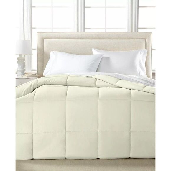$130.0 Royal Luxe Lightweight Microfiber Down Alternative Comforter, Cream, King - Picture 1 of 8